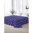 thumbnail image 6 of King Flat Sheet Only Modern Polka Dots on Purple Soft Microfiber Cooling Bedding Sheets Colorful Dotted Minimalist Art Flat Bed Sheet for Hotel,Home Decor, 6 of 9