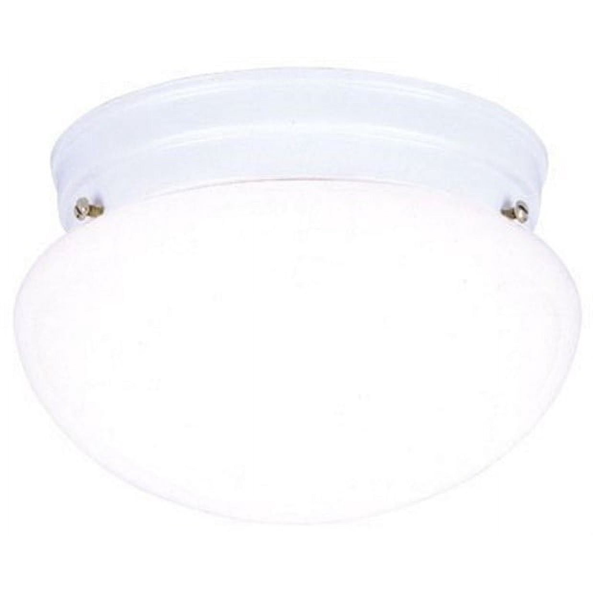 Westinghouse 6669900 One-Light Flush-Mount Interior Ceiling Fixture, White Finish with White Glass