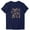 Navy, variant on Womens Loose Fit Crewneck Short Sleeve Vintage Mini Floral Print Lightweight Cotton Blend Casual Summer Top for Daily Chic