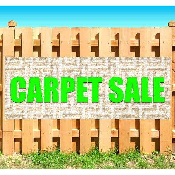 Carpet Sale 13 oz Vinyl Banner With Metal Grommets