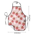 thumbnail image 4 of Naloa 1Pack Adjustable Bib Apron Waterdrop Resistant Cooking Kitchen Aprons for Women Men Chef, Floral Strawberr Print, 4 of 5
