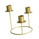thumbnail image 5 of Candelabro porta velas,Candelabro porta velas candelabro soporte 3 brazos,Pilar de vela cónico de metal alto y largo para bodas,Centro de mesa para fiestas,aniversarios,cenas,eventos y oro, 5 of 8