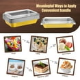 thumbnail image 4 of 10 Sets Large Aluminum Foil Pans with Lids, 21x13 Inch Heavy Duty Aluminum Pans, Disposable Baking Pan Trays, Sturdy Food Container for Heating Cooking Roasting Storage Freezer and Takeout, 4 of 6