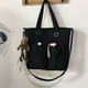 thumbnail image 5 of Minnieouse Bolsa de lona impermeable, bandolera, organizador de botellas de agua, con colgante de estilo japonés, bolso de un solo hombro Envolturas para manijas de equipaje Negro+colgante Minnieouse AP016871-04, 5 of 6