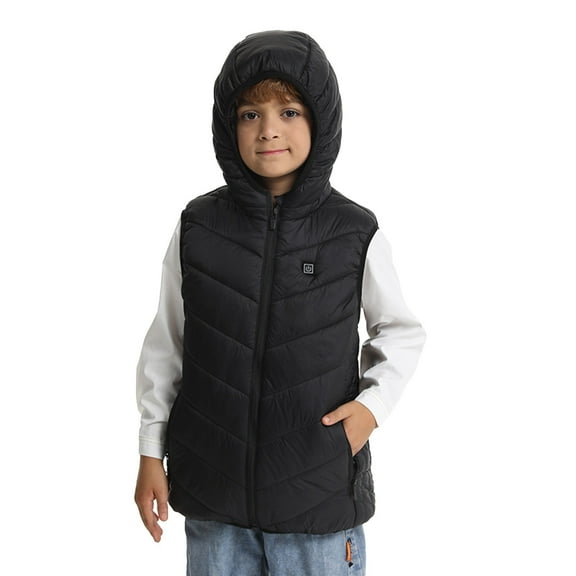shoper Kids Heated Jacket - Boys and Girls Heating Jackets Hoodie Coat With Battery Pack Heated Clothing for Skiing