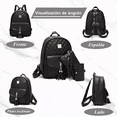 thumbnail image 3 of Kit de Mochila de Moda Casual Malubero 3 Piezas negro, 3 of 5