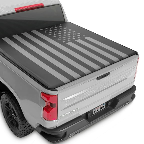 MotorBox Tri-Fold Truck Tonneau Cover for Chevy Silverado 2500HD 3500HD / GMC Sierra 2500HD 3500HD (2014-2018) with 6.6 ft Bed Length