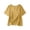 Yellow, variant on TAGOLD Womens Short Sleeve Round-Neck Blouses & Shirts Solid Color Round Neck Loose Half Sleeve Top