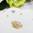 thumbnail image 2 of LABSERRON Rhinestone Brooch Pin 1Pack for Women Golden Crown Style Wedding Party, 2 of 8