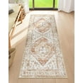 thumbnail image 3 of Washable Throw Rugs for Entryway, 2x3 Rug Non Slip Small Rug Floor Carpet for Doorway, Vintage Tribal Medallion Entryway Rugs Indoor Non Slip Washable for Bedroom Bathroom, 3 of 6