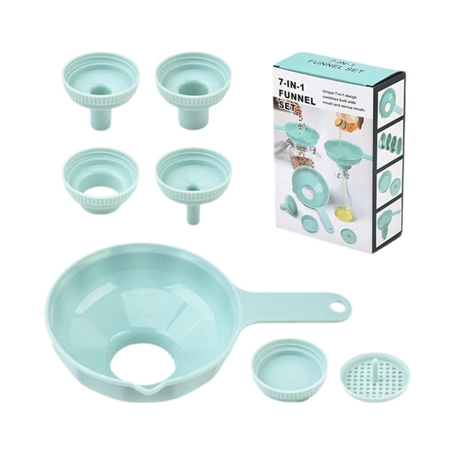 zhangmingg Versatile Adjustable Spout Canning Funnel with Strainer for Efficient Kitchen Cooking and Food Preservation