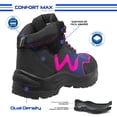 thumbnail image 3 of Zapato de Seguridad WSM para Dama, Ergonómico y muy ligero tipo tenis. Con casquillo de Policarbonato. Bota Industrial. Es un calzado de trabajo dieléctrico y antiderrapante. Est. 2959-WT WSM  2959WTNGO240, 3 of 7