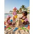 thumbnail image 6 of BemeyourBBs Toddler Baby Girl Strawberry Bow Cherry Swimsuit Infant Bathing Suit One-Piece Swimsuits Sun Hat Set Front Bow Rash Guard Spaghetti Strap Swimwear Summer Beach Wear Headband, 6 of 9