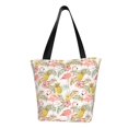 thumbnail image 1 of Disketp Tropical Pink Flamingo Pineapple Bolsa de Hombro Casual para Mujer, Bolso Cruzado para Compras, Viajes y Uso Diario, 1 of 6
