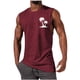 thumbnail image 1 of Hombres Sudadera Casual Cuello Redondo Tanque Deportivo sin Mangas, 1 of 5