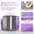thumbnail image 5 of Cerbonny Kids Lunch Box Insulated Kids Lunch Bag,Lunch Box for Girls with Strap and Bottle Holder,Lunch Box for Kids, Toddler Lunch Box,Girls lunch box Keep Food Cold&Warm for Long Time(purple), 5 of 6
