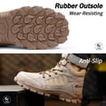 thumbnail image 4 of LAoutun Steel Toe Boots for Men High-top Safety Work Boots Comfort Construction Boots, 4 of 6
