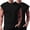 Black, variant on Men’s V Neck Sleeveless Tank Top Casual Two Pack Undershirt