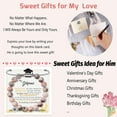 thumbnail image 2 of enjoywould 8MM Rose Perles Bracelet avec Carte d'Inspiration Fille Réglable en Pierre Naturelle Ronde Perles Bracelet Cadeau de Graduation Saison, 2 of 4