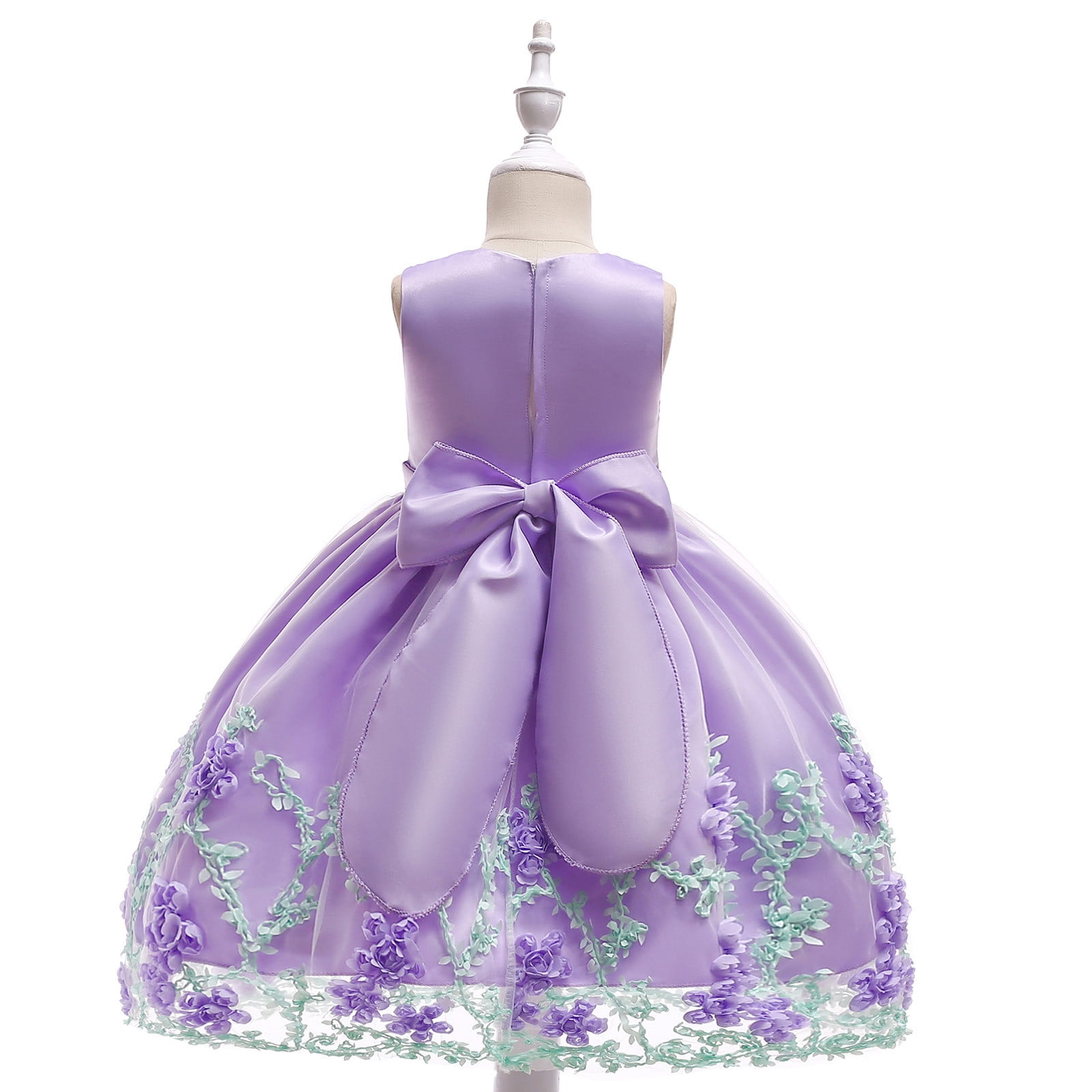 Big Kid Girl Dress Flower Girl Dresses for Wedding Lavender Toddler Girls Dresses Wedding Girls Party Clothes for Children Girl Girls Clothes Purple 3 4 Years Walmart