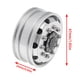 thumbnail image 3 of Ruedas Hubs Rodamiento delantero Freno de freno Neumático de metal Beadlock RIM modificado 1/14 Control remoto Reemplazo de tractores de automóviles para Tamiya 2PCS Kearding  FN001115-00, 3 of 7