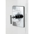 thumbnail image 3 of Kingston Brass KB6341CML Manhattan Single-Handle Pressure Balanced Tub and Shower Faucet, Polished Chrome, 3 of 7