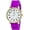 MAGENTA, variant on Blekon Original Dial Nurse Watch Gold Case with Second Hand Silicone Band Water Resistant Watch