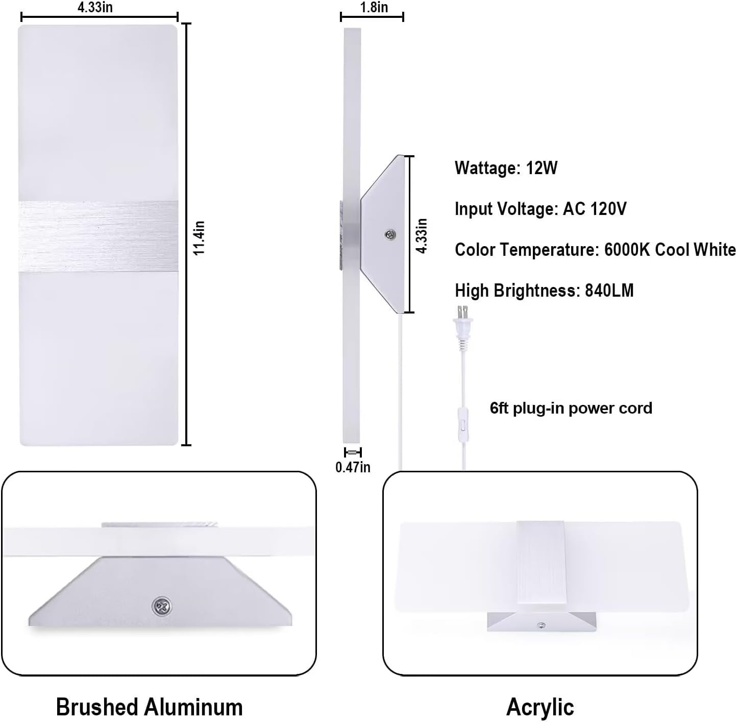 Trlife modern wall sconces online