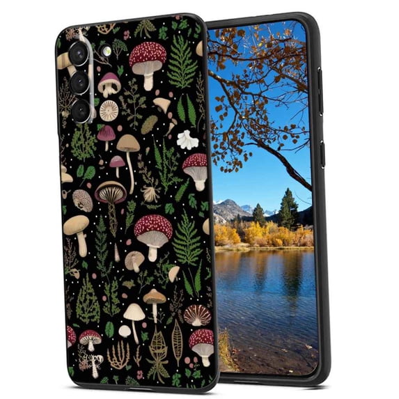 Compatible with Samsung Galaxy S21+ Plus Phone Case, Mushroom-Woodland-7 Case Silicone Protective for Teen Girl Boy Case for Samsung Galaxy S21+ Plus