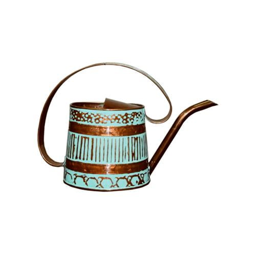 Robert Allen MPT01508 Watering Can, Metal, Teal & Copper, .5-Gal. by ROBERT ALLEN LLC