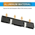 thumbnail image 3 of 1PC Memory Heat Spreader Aluminum Heatsink Black Cooler Cooling Fins Vest Heat Sink Radiator for SDR DDR RAM Memory, 3 of 7