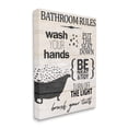 thumbnail image 2 of Stupell Industries Rustic Bathroom Rules Sign Wash Hands Typography Canvas Wall Art, 24 x 30, Design by Kim Allen, 2 of 5