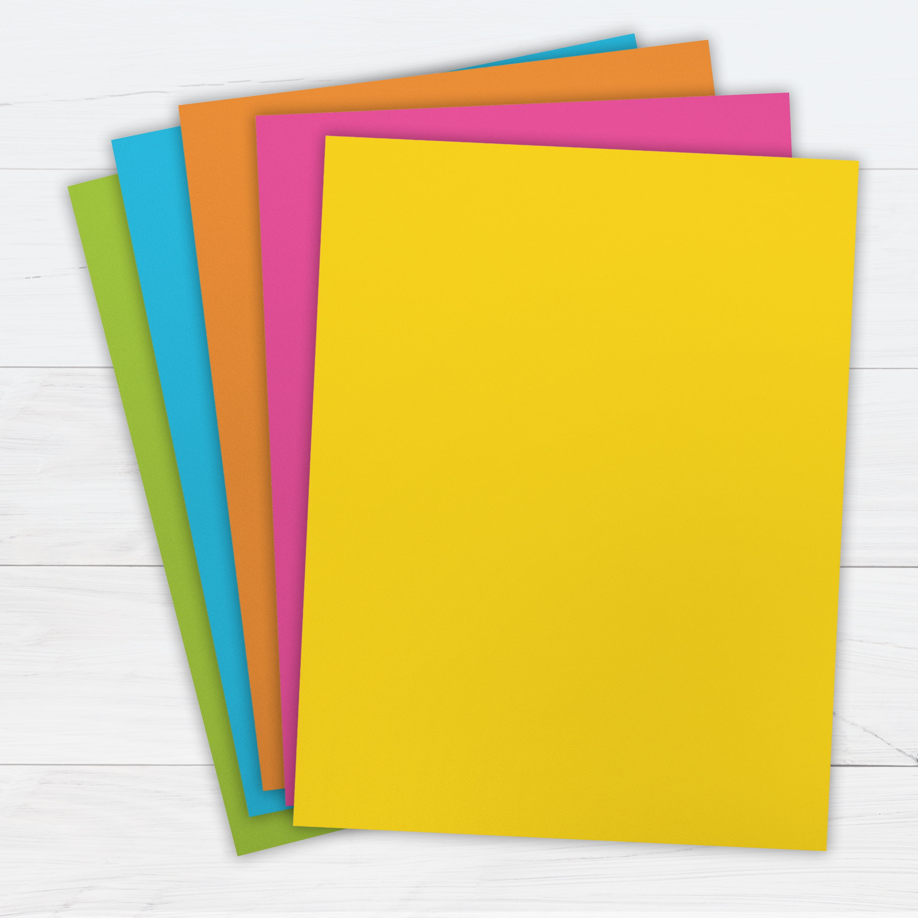 PrintWorks Autumn Cardstock, 5 Assorted Colors, Solid Core, 200 Sheets, 8.5”  x 11” (00598), 200 Sheets - Ralphs