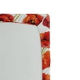thumbnail image 2 of Flower Fitted Sheet, Floral Pattern with Poppies Print Design Style Artwork Grassland Print, Soft Decorative Fabric Bedding, Twin Size, Red Scarlet and White, by Ambesonne, 2 of 2