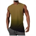 thumbnail image 2 of Linfrsh Big and Tall Tank Tops for Men,2025 Men's Workout Tank Top Gym Lightweight Muscle Sleeveless Mens Undershirts Yellow,2XL, 2 of 4