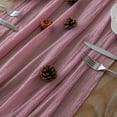 thumbnail image 4 of SXFVHN 120-inch fall table runner features a rustic tulle tablecloth, perfect for Thanksgiving and wedding decorations; it's also suitable for baby showers, gatherings with friends., 4 of 6
