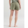 thumbnail image 3 of No Boundaries Women's Sleep Pull-On Fleece Shorts, 3" Inseam, Sizes XXS-3X, 3 of 5