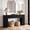Black, variant on GUNAITO Farmhouse Console Table, 61" Fluted Long Sofa Table Behind Couch with Storage for Entryway, Black
