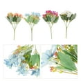thumbnail image 3 of WASHWEPE Artificial Flower Bouquet Plastic Silk Flowers Home Decoration 4Pcs 3.5x3.5x5.9in, 3 of 7