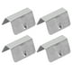 thumbnail image 5 of Clips deflectores de viento, 4 piezas de acero inoxidable para automóviles en el canal Deflector de lluvia y viento Clips de montaje Modificación Reemplazo Plata, 5 of 14