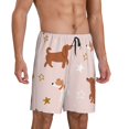 thumbnail image 2 of Sikiie Star Cute Dog Mens Pajama Shorts, Lightweight Lounge Pant with Pockets Soft Sleep Pj Shorts for Men3X-Large, 2 of 6
