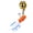 Red, variant on LJNYFDC Fishing Rod Luminous Light Fishing Glow Stick with Bell Super Bright Waterproof LED Luminous Fishing Pole Glow Essential for Night Fishing