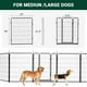 thumbnail image 4 of Historyli Corral para Perros,Valla de 8 Paneles Interior/Exterior,Corral de Ejercicio para Mascotas/Cachorros de Metal,Puerta Ancha y Umbral Bajo,Corral Portátil para Mascotas,32*40 Pulgadas, 4 of 6