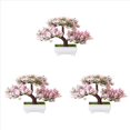 thumbnail image 1 of 3X Bonsái de Plantas Artificiales Maceta de Árbol Pequeño Flores Plantas Falsas Bonsái de Imitación en Maceta para la Habitación del Hogar Mesa Hotel Decoración de Jardín A, 1 of 2