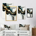 thumbnail image 4 of Designart Abstract Geode Marble White And Gold III Canvas Wall Art, 4 of 5