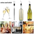 thumbnail image 4 of Enfriador de vino con filtro y vertedor, juego de enfriadores de vino 3 en 1, seguro, no tóxico, de acero inoxidable, fácil de usar., 4 of 5
