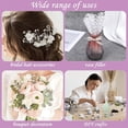 thumbnail image 5 of 50pcs Small Pearl Floral Picks QZS DIY Floral Bead Strands White Christmas Floral Picks 4mm DIY Flower Arrangement Decoration for Birthday Wedding, 5 of 5