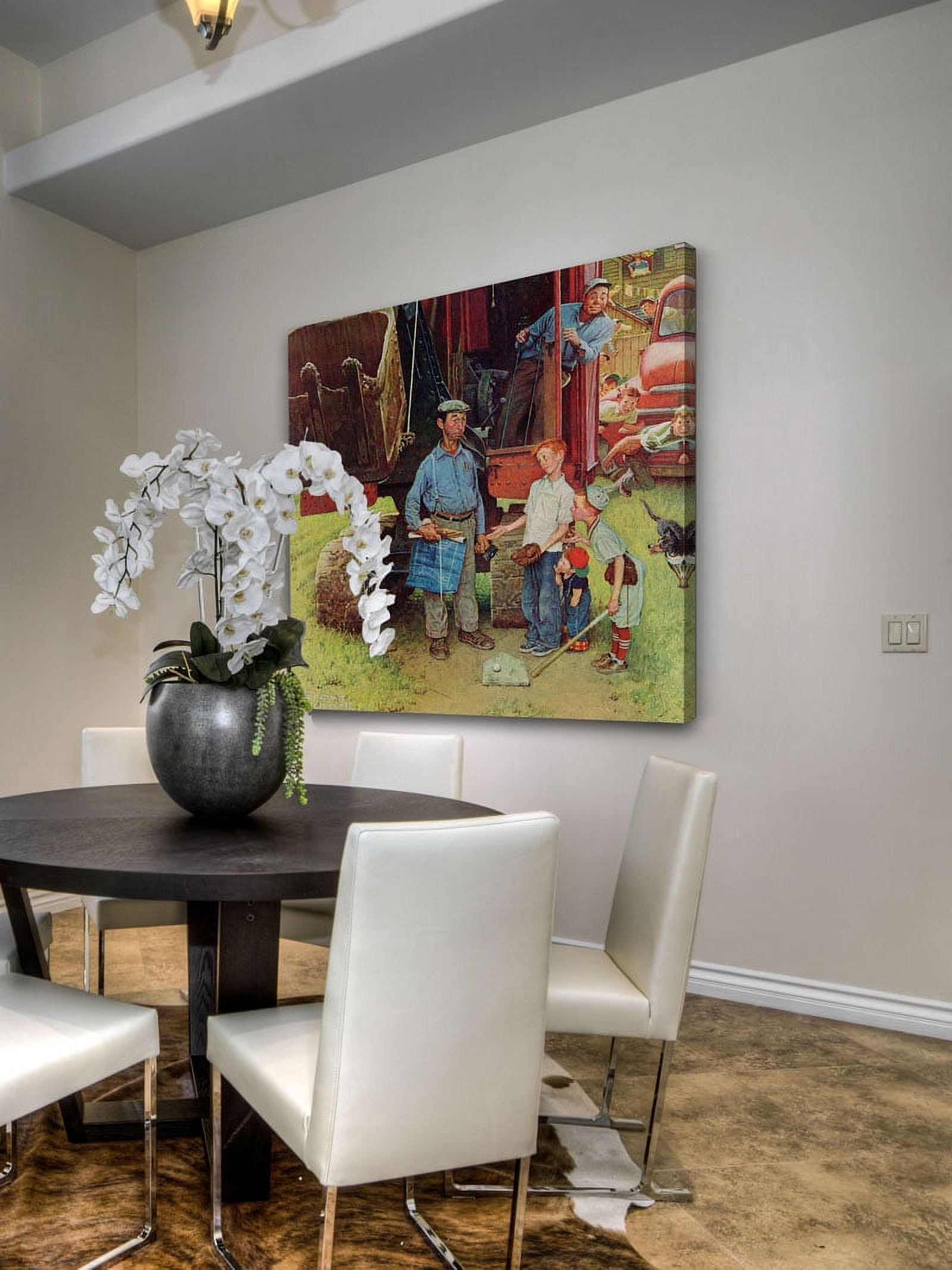 Marmont Hill "Construction Crew" by Norman Rockwell Painting Print on Canvas