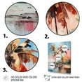 thumbnail image 3 of Designart "Tropical Minimalism Palm Trees wall art" Floral Floater Framed Canvas Art Print, 3 of 7