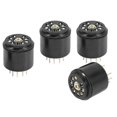 thumbnail image 2 of 4 Pcs 4x 9Pin Bakelite Vacuum Tube Socket Saver base For 12AX7 12AU7 ECC82 ECC83 amps, 2 of 5